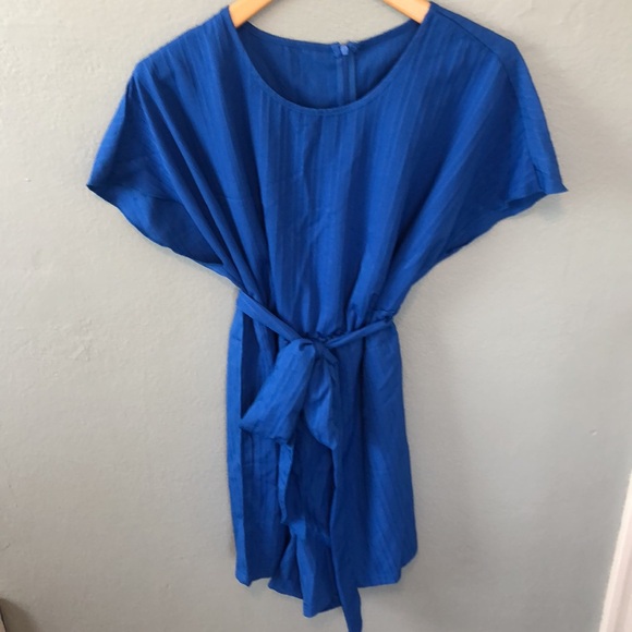 Shein Curve Royal Blue Romper With Removable Front Tie 2XL - Picture 7 of 11